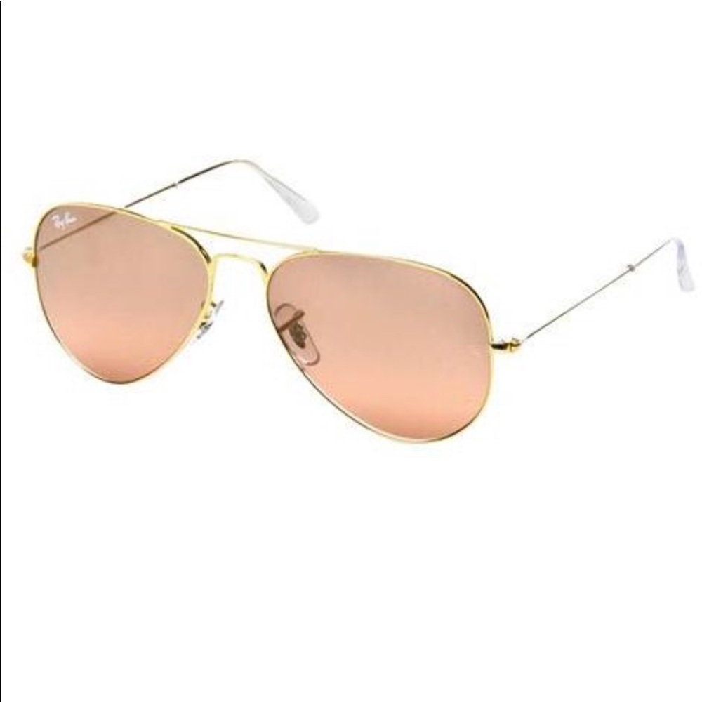 Ray Bans Pink and Gold Aviators